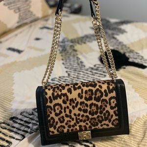 INC CHEETAH PRINT HANDBAG